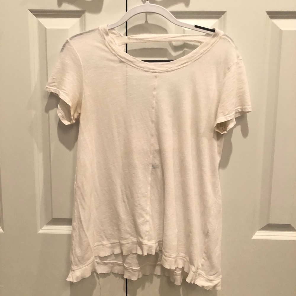 WILT open back white t-shirt